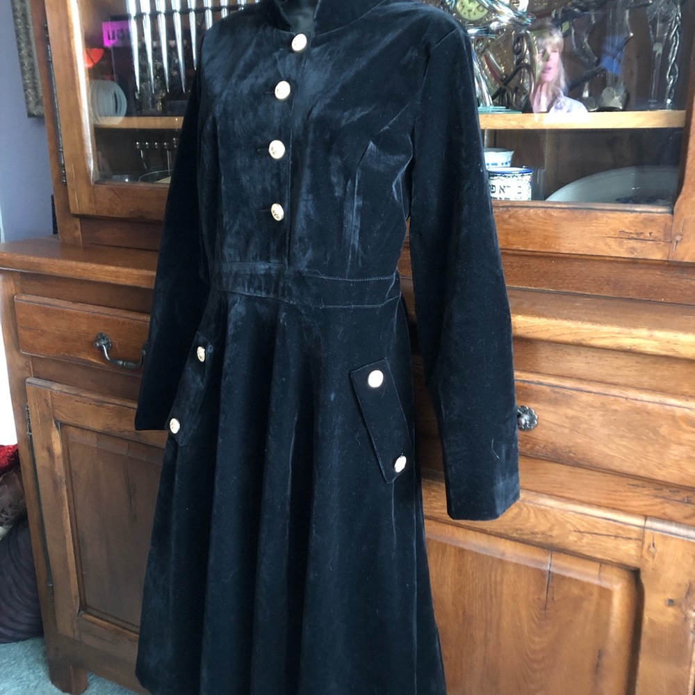 Stunning Black Velvet Dress